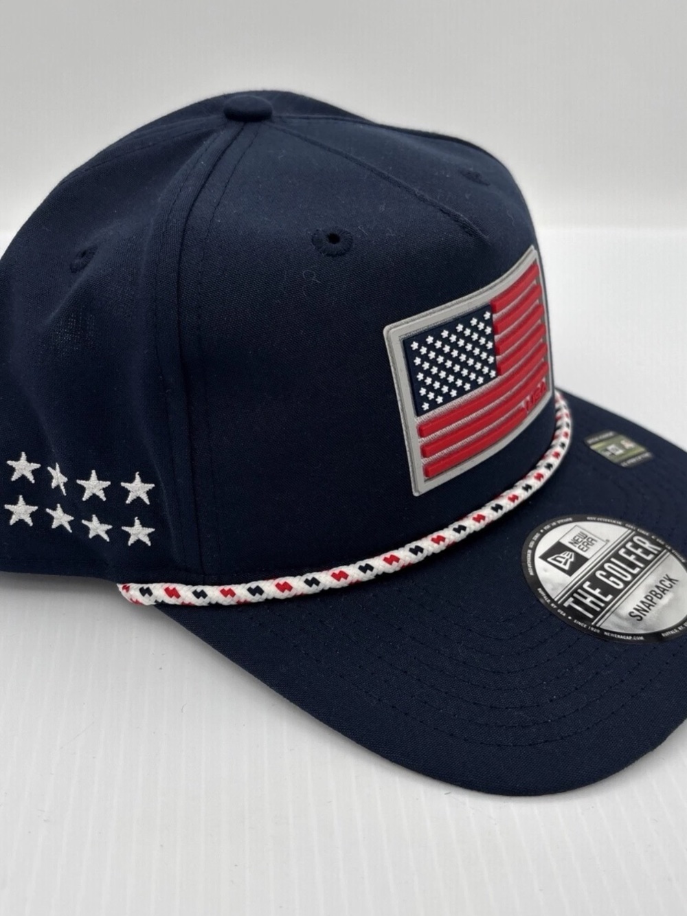 New Era The Golfer 2025 Ryder Cup Rope Golf Hat Navy Adjustable Snapback New